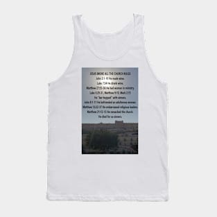 Jesus Broke The Rules, Eastern Gate in background Tank Top